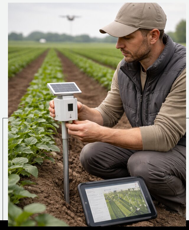 IoT мониторинг сельскохозяйственных полей и контроля в Магнитогорске