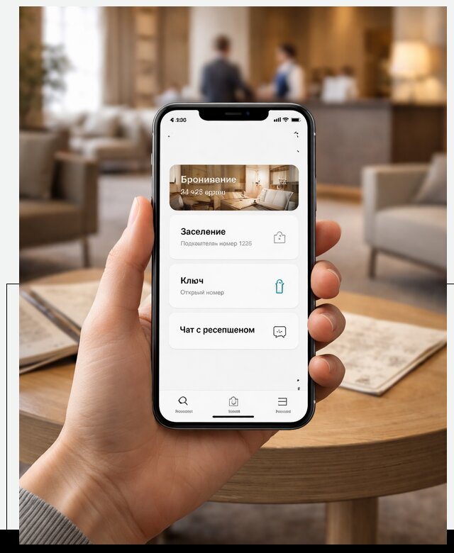 Мобильное приложение для гостей отеля в Магнитогорске, управление сервисом
